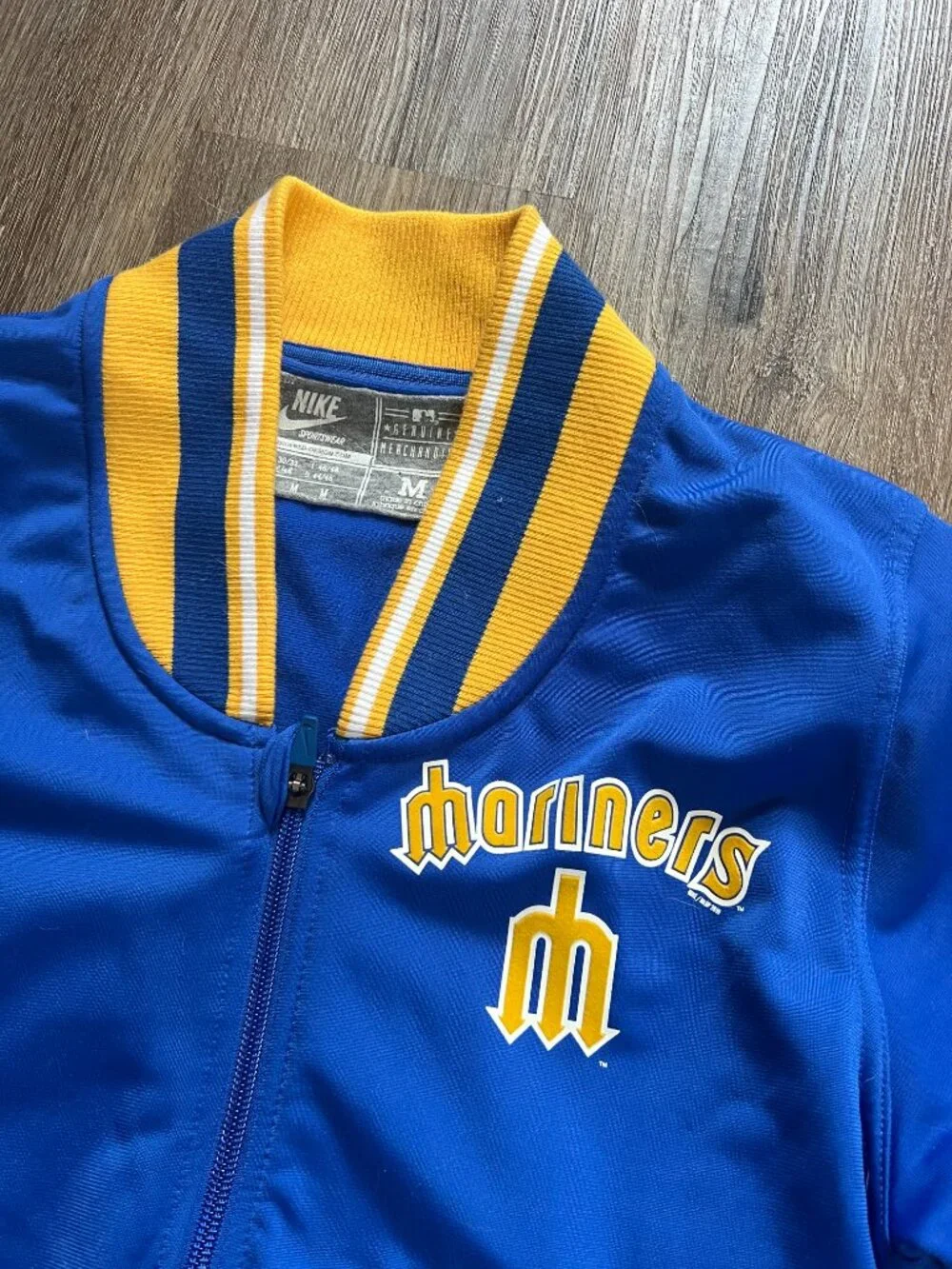 Vintage Nike Seattle Mariners Jacket Women's Medium Blue Yellow